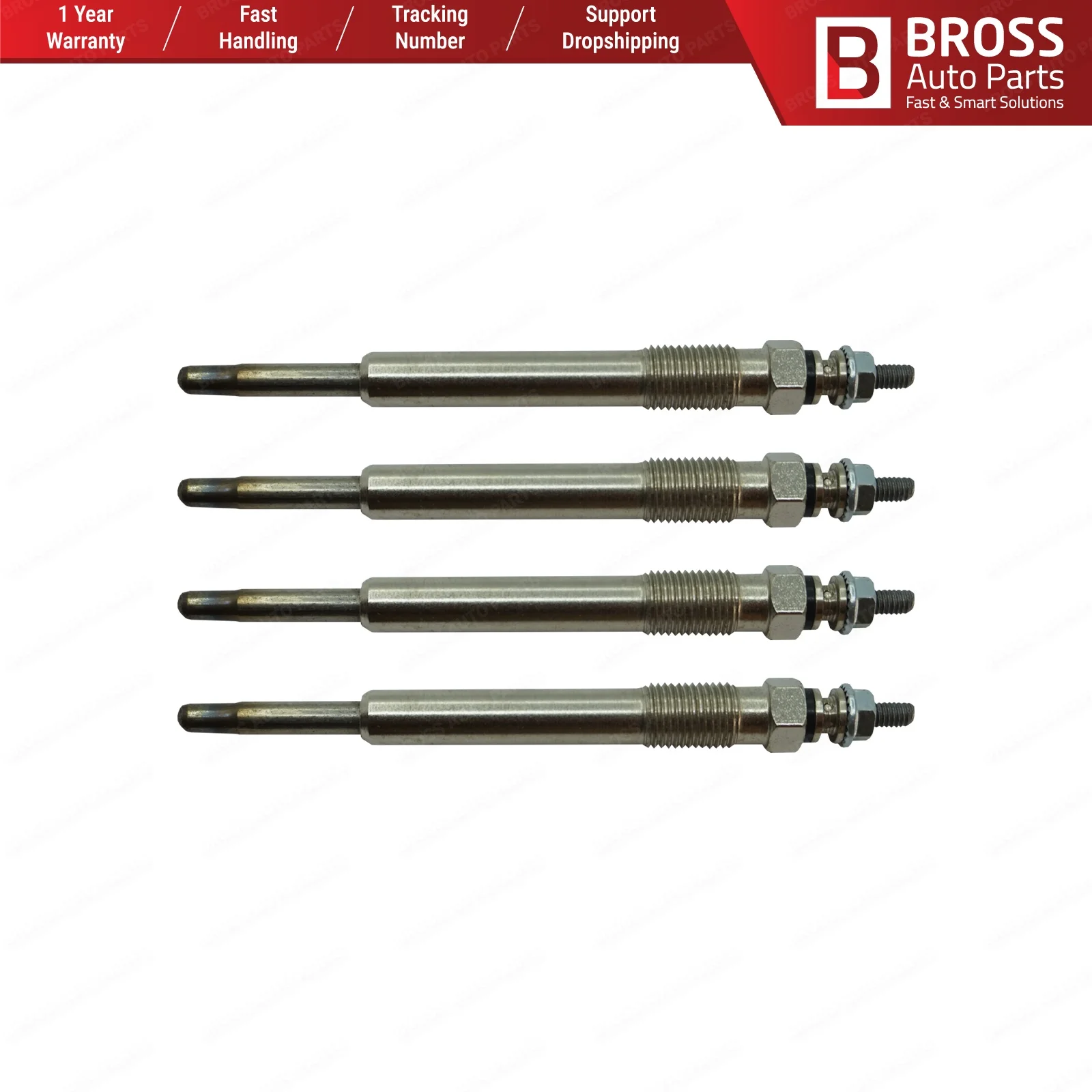Bross автозапчасти BGP45-1 4 шт. нагреватель свечения вилки GX107 100226344 для Fiat Citroen Peugeot Suzuki