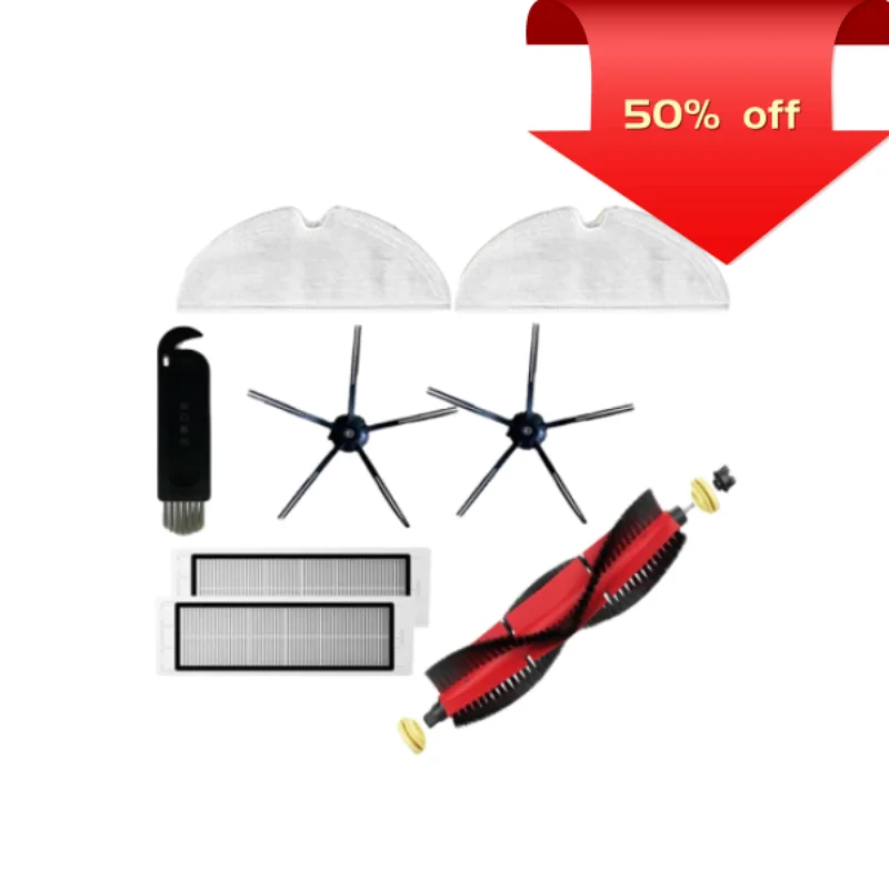 

Аксессуары, съемная основная щетка, силиконовая боковая щетка, моющийся фильтр для Xiaomi Roborock S6 S50 S6 MaxV S4 E4