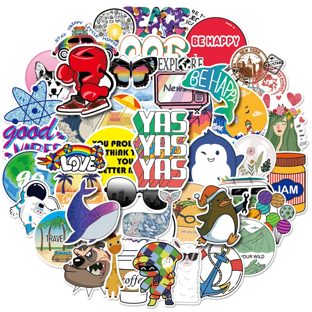 

10/30/50 шт., водонепроницаемые Стикеры для гитары