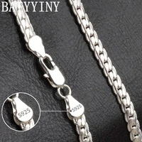 batyyiny s925 sterling silver goldsilver 8182024 inch side chain necklace for women men fashion wedding jewelry gifts