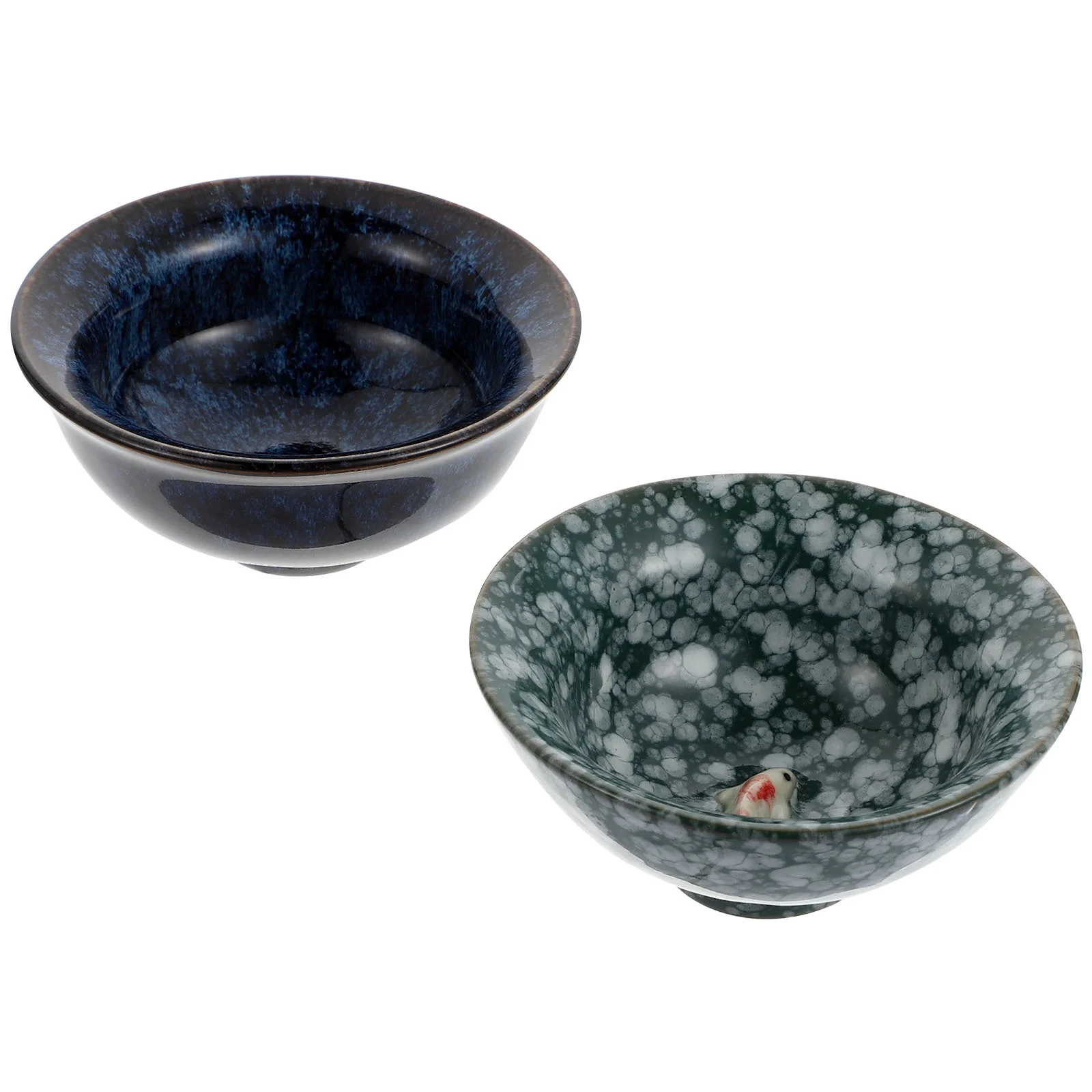 

2pcs Ceramics Kiln Change Tea Cup Creative Retro Tea Cup Office Drinking Teacup