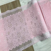 quality stretch lace trim gorgeous light pink elastic lace 23cm diy blue lace fabric for clothes sewing accessories