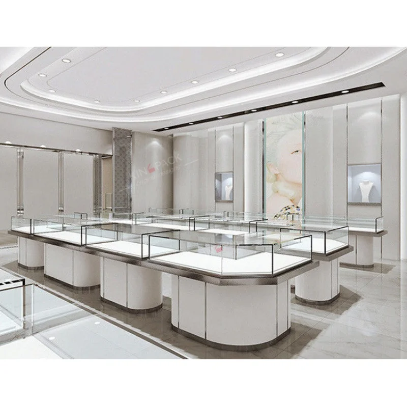 Витрина для ювелирных изделий на заказ стеклянная витрина дизайн шкафа