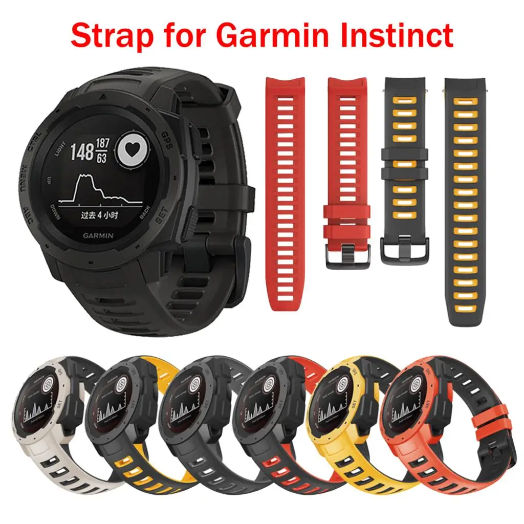 

Ремешок силиконовый для смарт-часов, сменный Браслет для Garmin Instinct/garmin instinct esports Correa, 22 мм