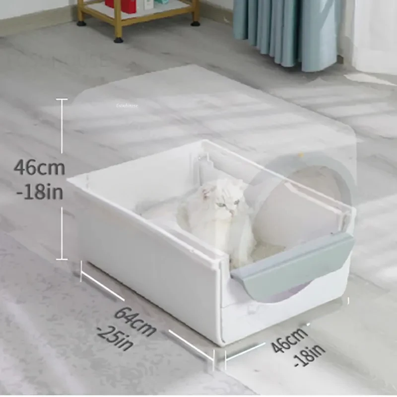 Полностью закрытая лопата для флиса ящик кошачьего туалета полуавтоматический