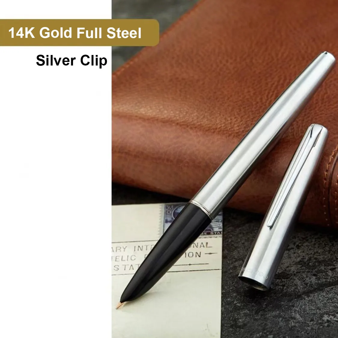 

Ручка перьевая Hero/Dingxin 100 с золотым наконечником 14 к, 0,5 мм