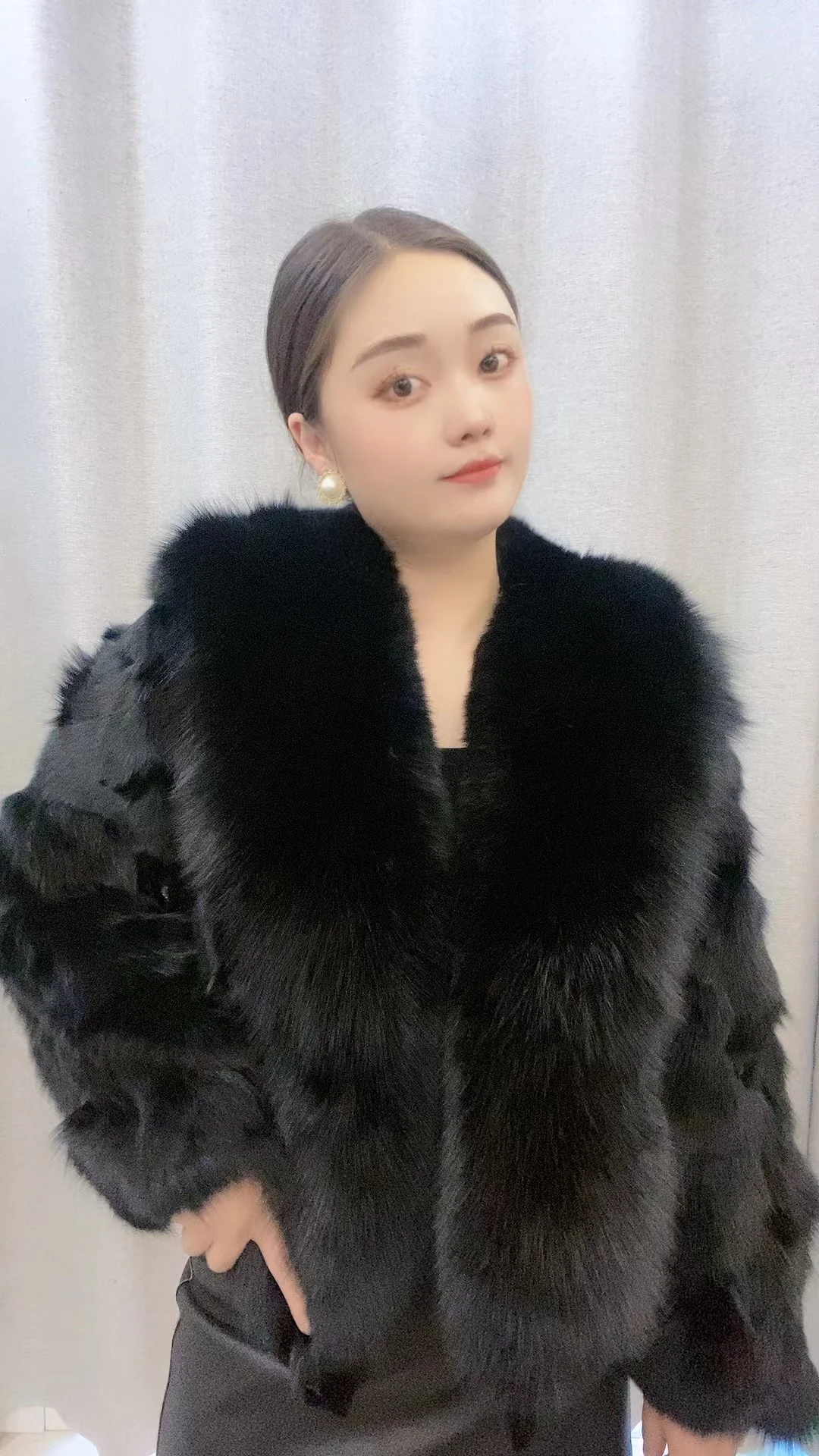 Fur Coat New Fox Fur Jacket  Women Winter Warm Nice