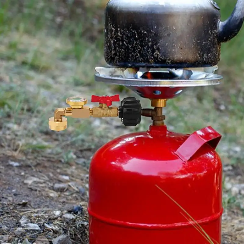 Адаптер для заправки бака с пропаном твердая латунь адаптер 1 фунт клапаном и