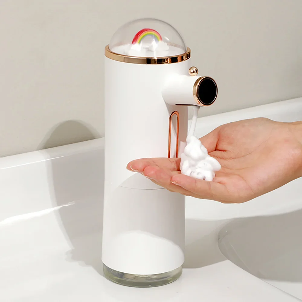 

New Rainbow Automatic Foam Soap Dispenser Pump Touchless Smart Foaming Machine Sensor Hand Washing Device for Kitchen Bathroom