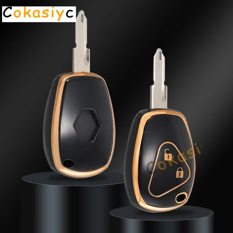 Чехол для ключей из ТПУ брелок Renault Megane Duster Modus Espace Laguna Logan DACIA Sandero Fluence Clio Kango 2