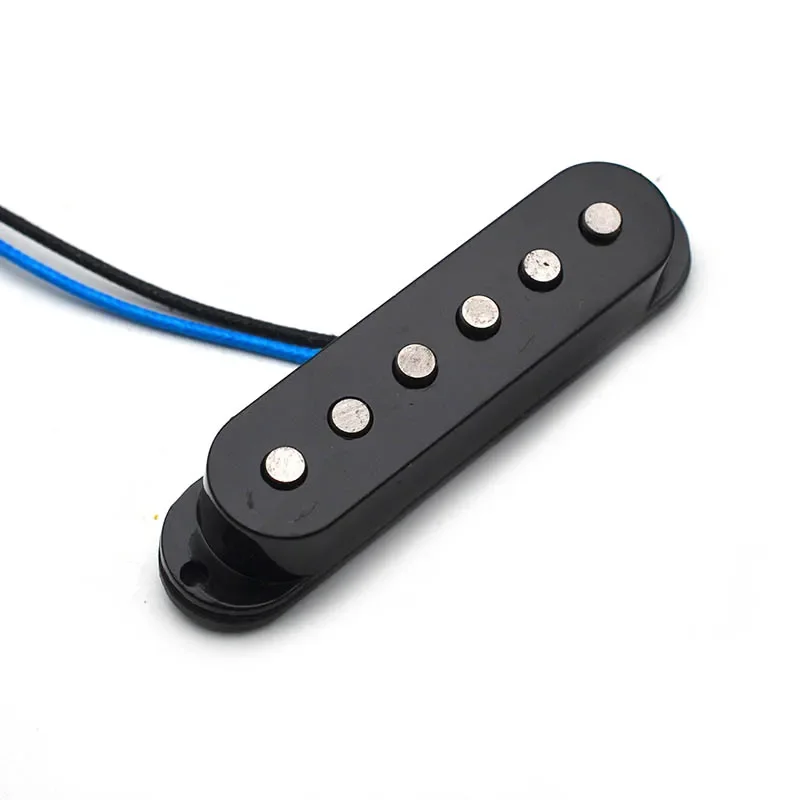 Черный SSS Alnico 5 одиночная катушка в шахматном порядке шпульный звукосниматель для