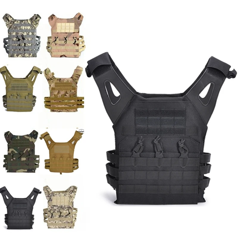 

Airsoft Paintball Tactical Vest Breathable Military JPC Molle Vests Hunting Body Armor Plate Carrier CS Game Protective Gear