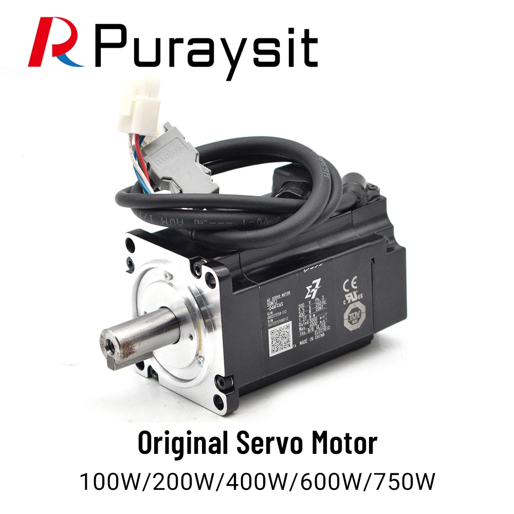 Оригинальный Серводвигатель Puraysit серии SGM7J 100 Вт 200 Вт 400 Вт 600 Вт