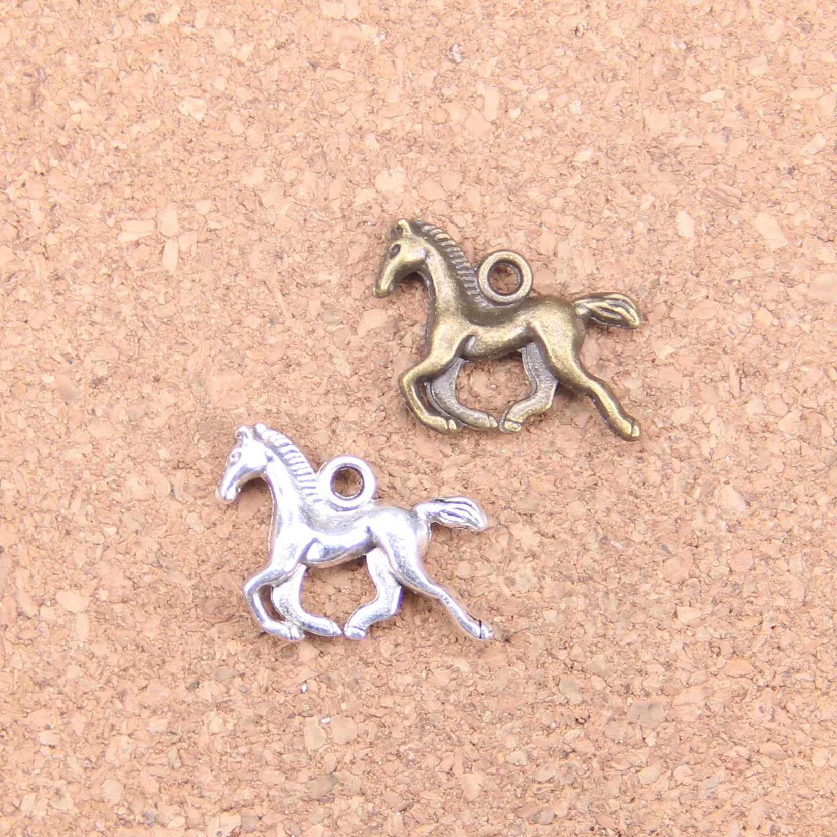 

76pcs Charms running horse 22x15mm Antique Pendants,Vintage Tibetan Silver Jewelry,DIY for bracelet necklace