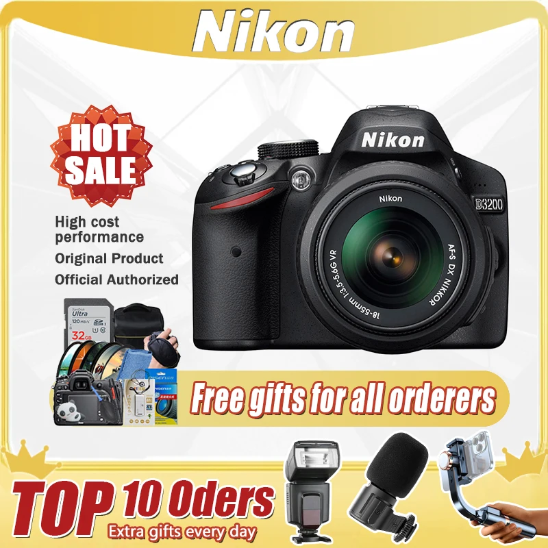 Nikon D3300 DSLR Camera with with 18-55mm f/3.5-5.6G VR Lens Kits