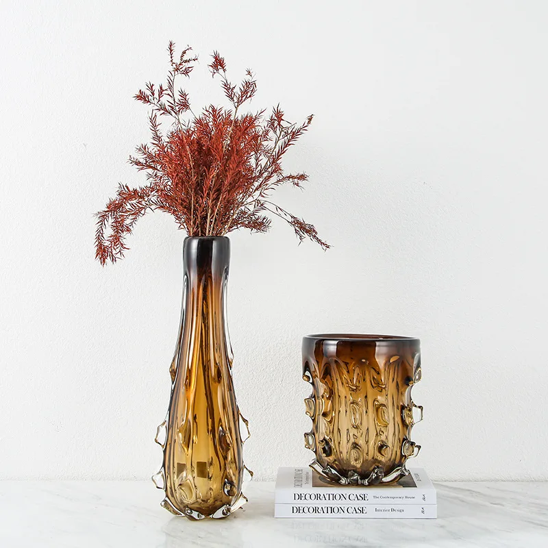 

Glass Minimalist Plant Pot Vases Art Modern Funky Aesthetic Plant Pot Dried Flowers Living Room Jarrones House Home Decoration