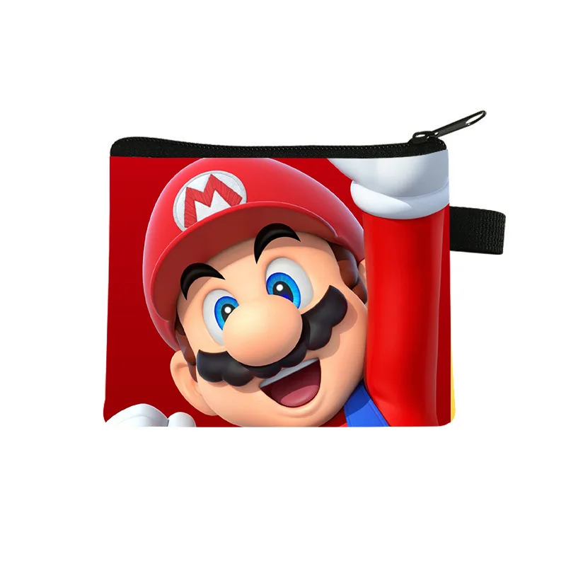 

Super Mario Bros Cartoon Coin Purse Children Anime Figures Game Mario Luigi Yoshi Toad Peach Fashion Portable Storage Bag Wallet