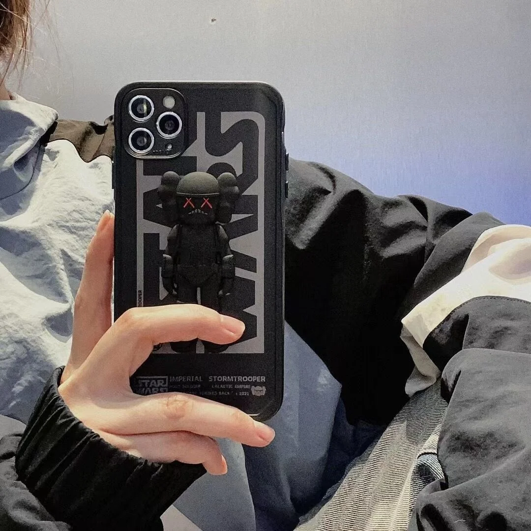 

Black Star Kawed Luxury Wars Phone Case For IPhone 12 11 Pro Max 7 8 Plus X Xs Xr Silicone TPU Back Cover