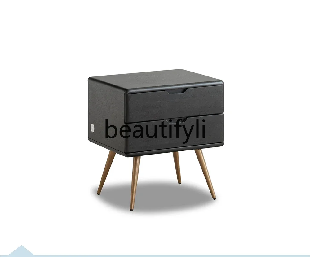 Прикроватная тумбочка из черной смородины вишневое дерево цельное современная