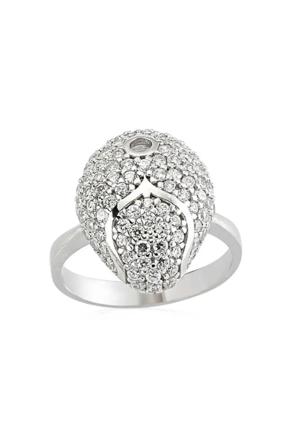 

Silver White Cubic Zirconia Ring