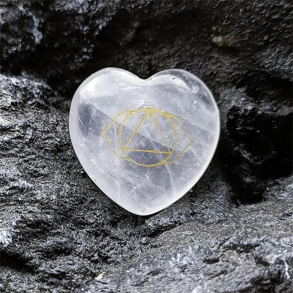 

Great Fake Agate Vibrant Vivid Eye-catching Heart-Shaped Stones Fake Jade Natural Stone 1 Set