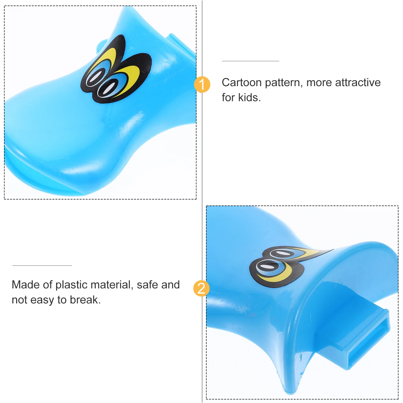 12 шт. красочный детский свисток из АБС-пластика звуки звонка трубка забавная