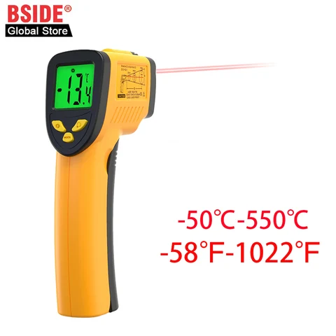 Цифровой инфракрасный термометр BSIDE H1, Бесконтактный цифровой лазерный термометр для мяса, буйвола, молока, барбекю, термометр для приготовления пищи