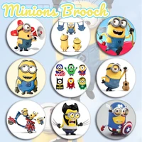 minions accessories anime cartoon brooches cute badges pendants clothing bags accessories fashionable and funny holiday gifts