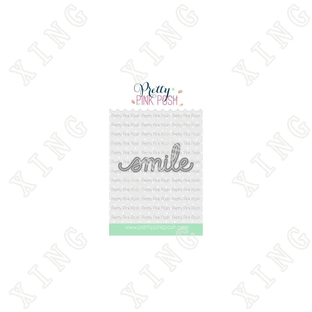 

Arrival 2022 Spring Smile Script Cutting Dies Diy Craft Paper Greeting Cards Scrapbooking Diary Album Decoration Embossing Molds