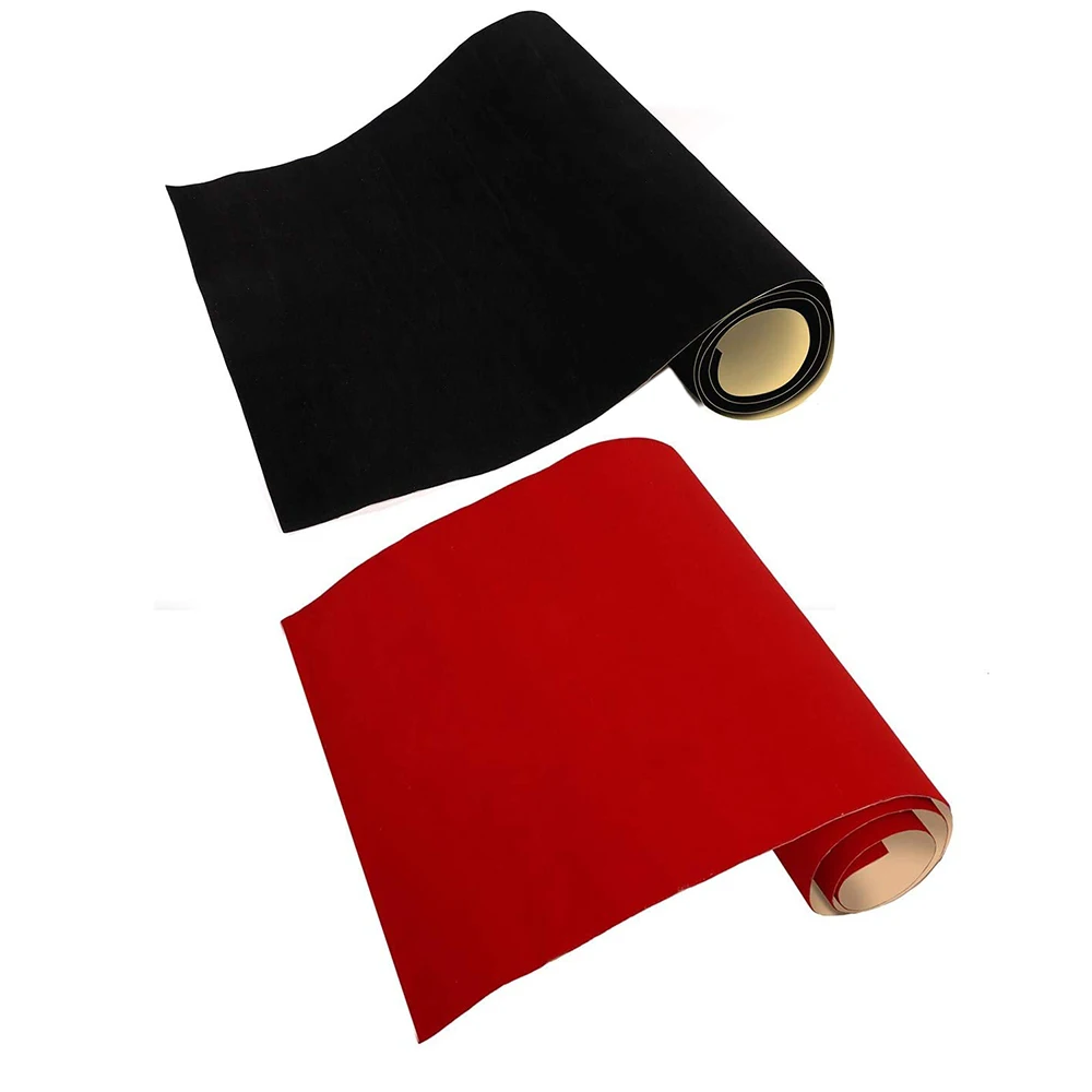 

2PCS Self Adhesive Felt Fabric, Soft Velvet Drawer Liner,DIY Velvet Fabric For Art & Crafts,Jewelry Box Felt Liner