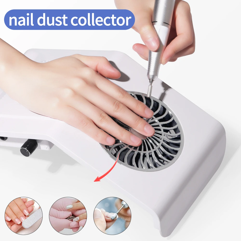 

CNHIDS New Extractor Fan For Manicure Vacuum Cleaner for Nails Dust Extractor Suction Aspirator with Filter Nail Dust Collector