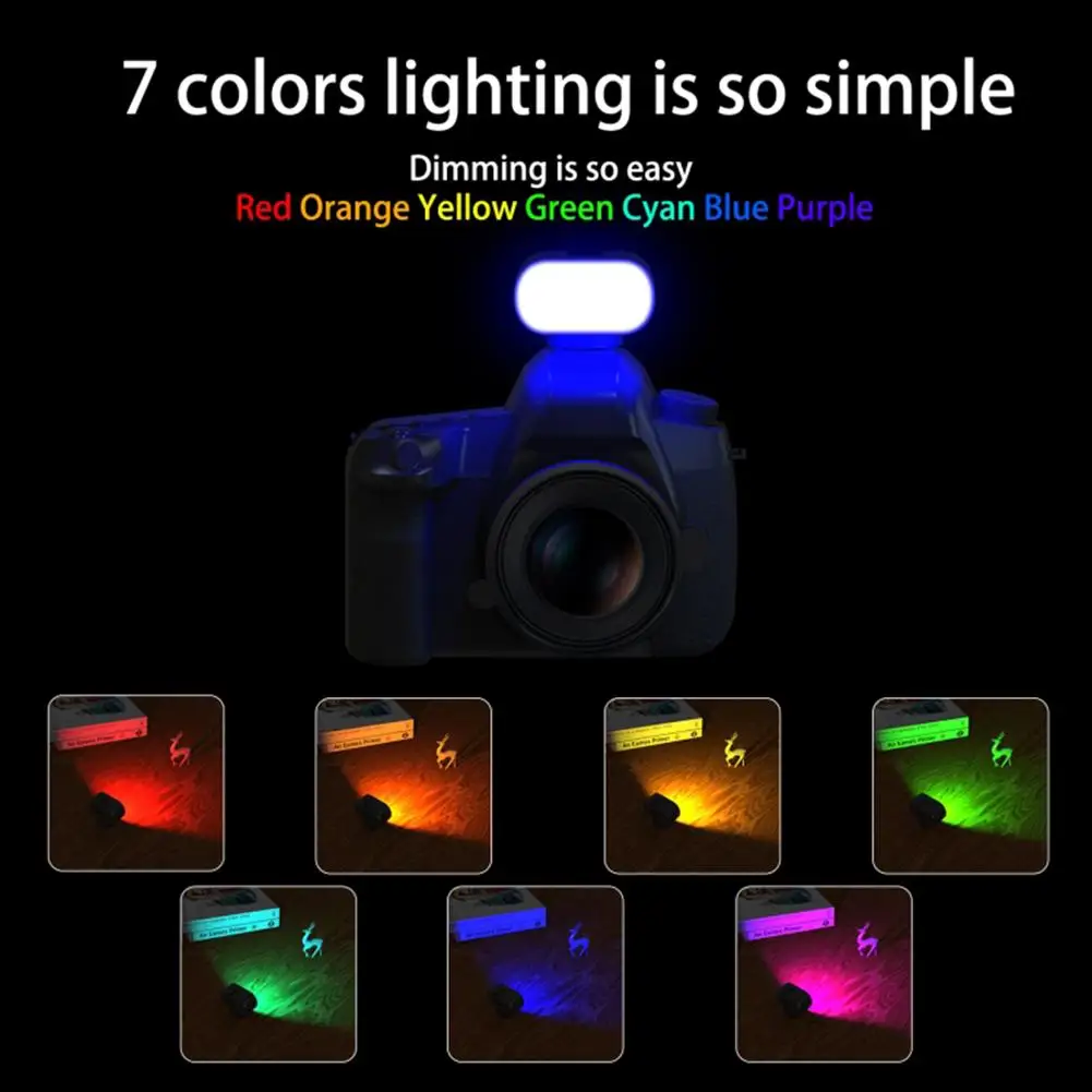 

Светодиодный Rgb-светильник для видеосъемки, 16 лампочек, 750 мАч, 7-цветный регулируемый светильник, лампа для фотосъемки и фотосъемки с разъем...