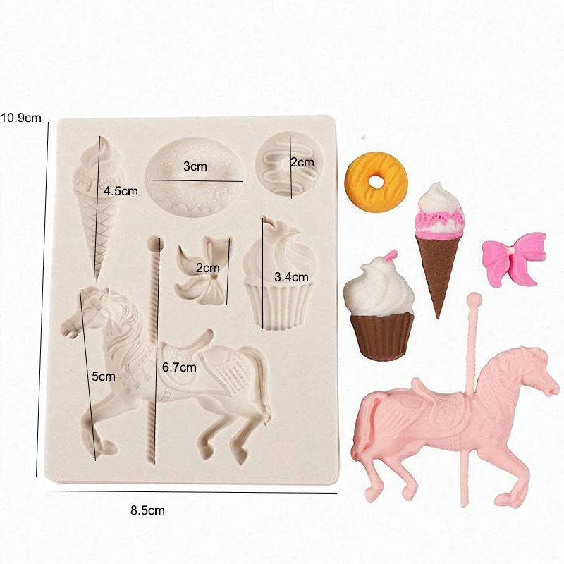 

Силиконовая форма для торта "Карусель лошадь"