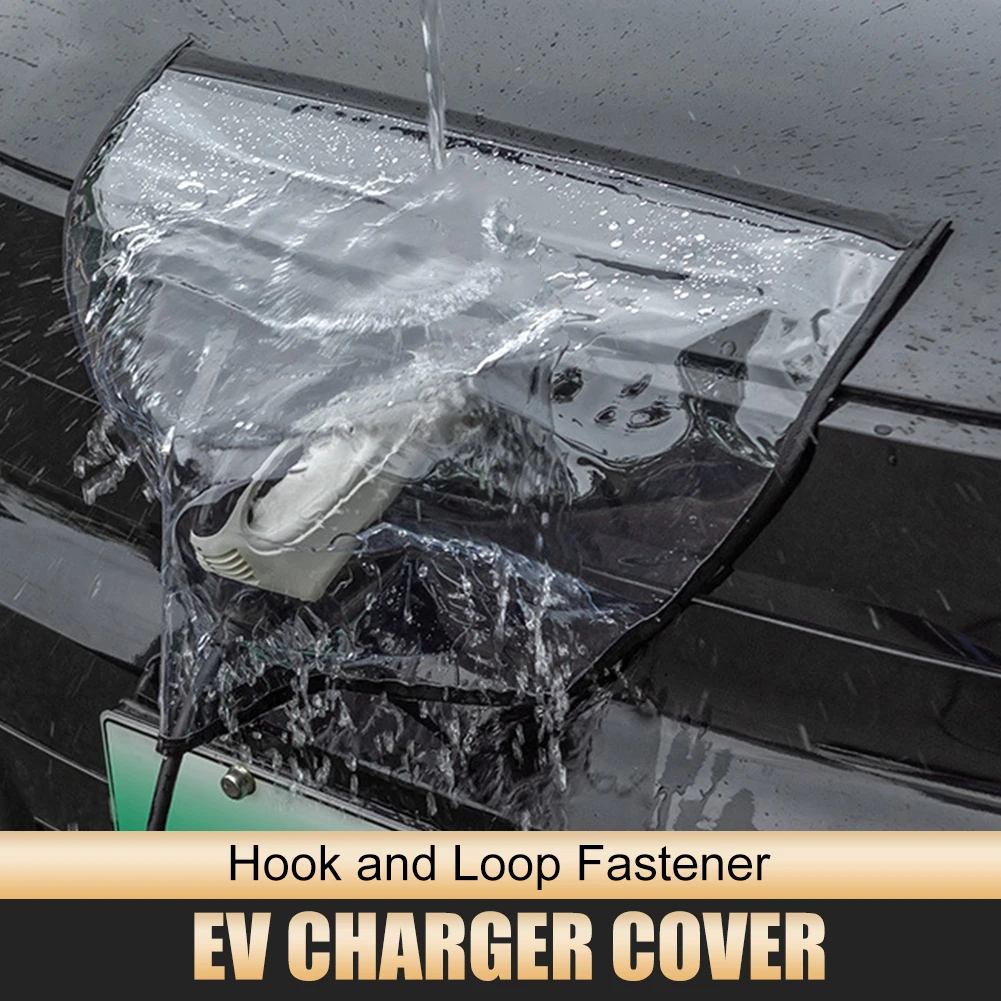 

1PCS EV Charger Plug Port Cover Waterproof Electric Vehicle Charger Port Protector Magnetic UV Protection Transparent Cover
