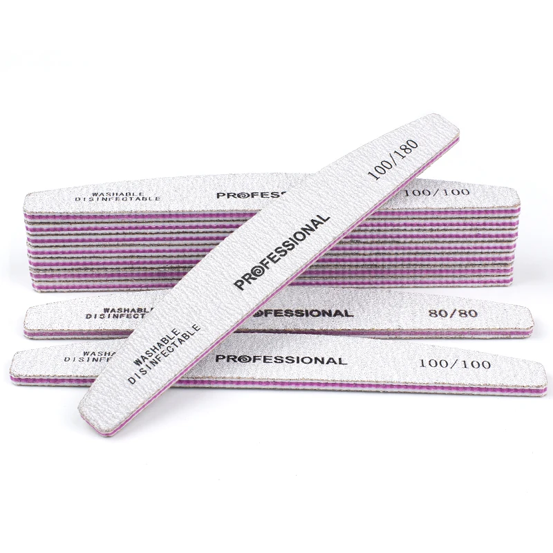 Пилка для ногтей Профессиональная с зернистостью 100/180 5 шт.