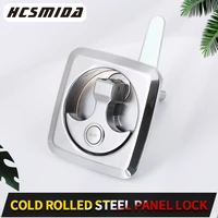hcsmida zinc alloy mechanical lock hardware automated equipment dustproof flush pull slam latch with key toolbox handle locks