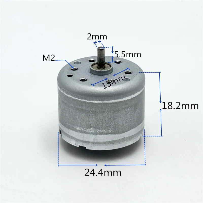 Мотор MABUCHI RF-310T-11400 DV5.9, DC 3V-6V, 5V, мини, 24 мм, круглый, 310, с шкивом и шестерней для шпинделя CDDVD-плеера (art.: 3920d7ecacb71) - 3920d7ecacb71