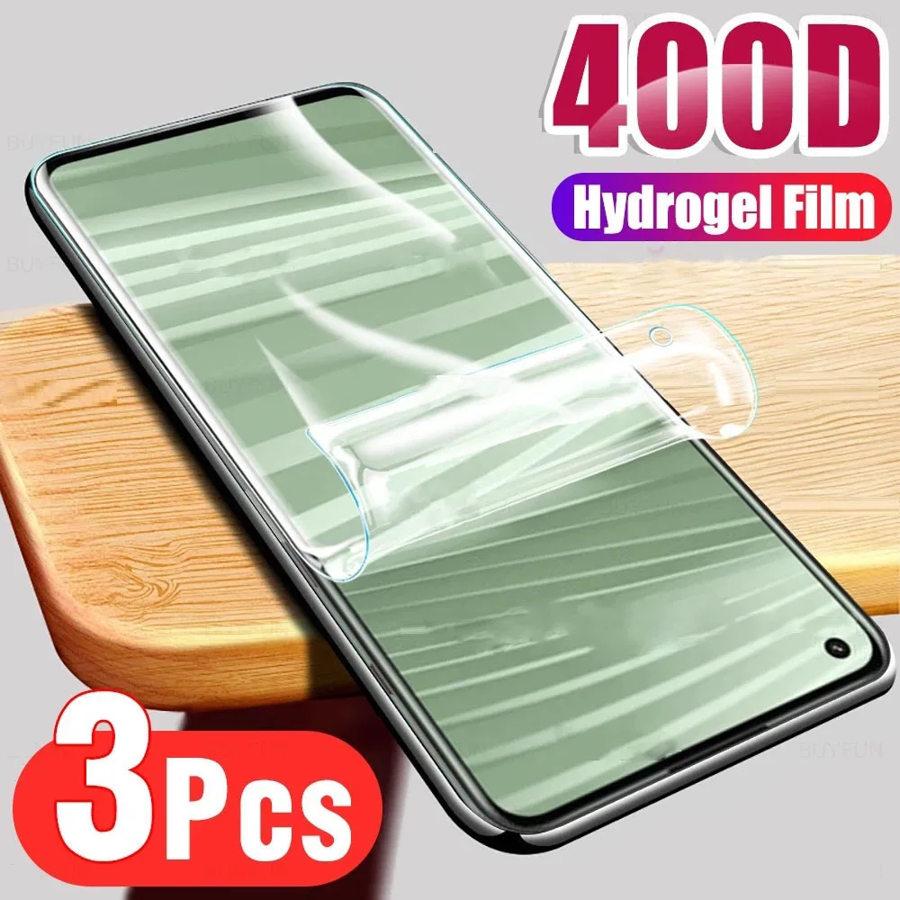 

3PCS Hydrogel Film For Realme 8 7 Q3 6 Pro 8 8i 7 Screen Protector For Realme C21 C25s C21y C11 C3 GT Neo 2T Narzo 50 Pro 30 30A