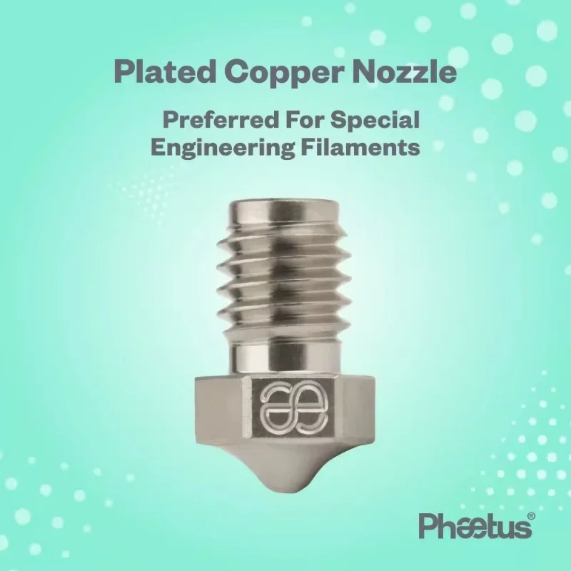 Насадка из гальванического медного сплава PHAETUS 500г. ° C для 3D-принтера V6 Voron2.4