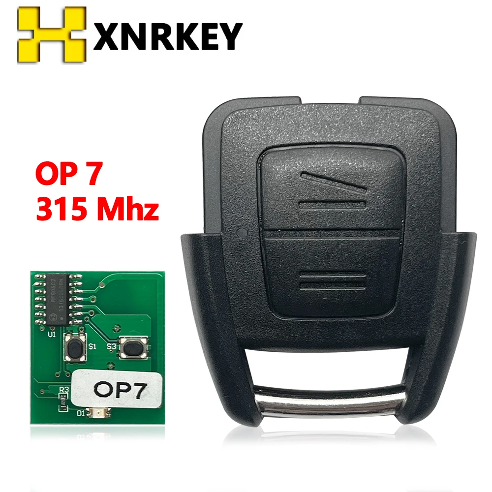 XRNKEY 2 кнопки 315 МГц для Opel OP7 автомобильный дистанционный ключ Astra Vectra Zafira без чипа
