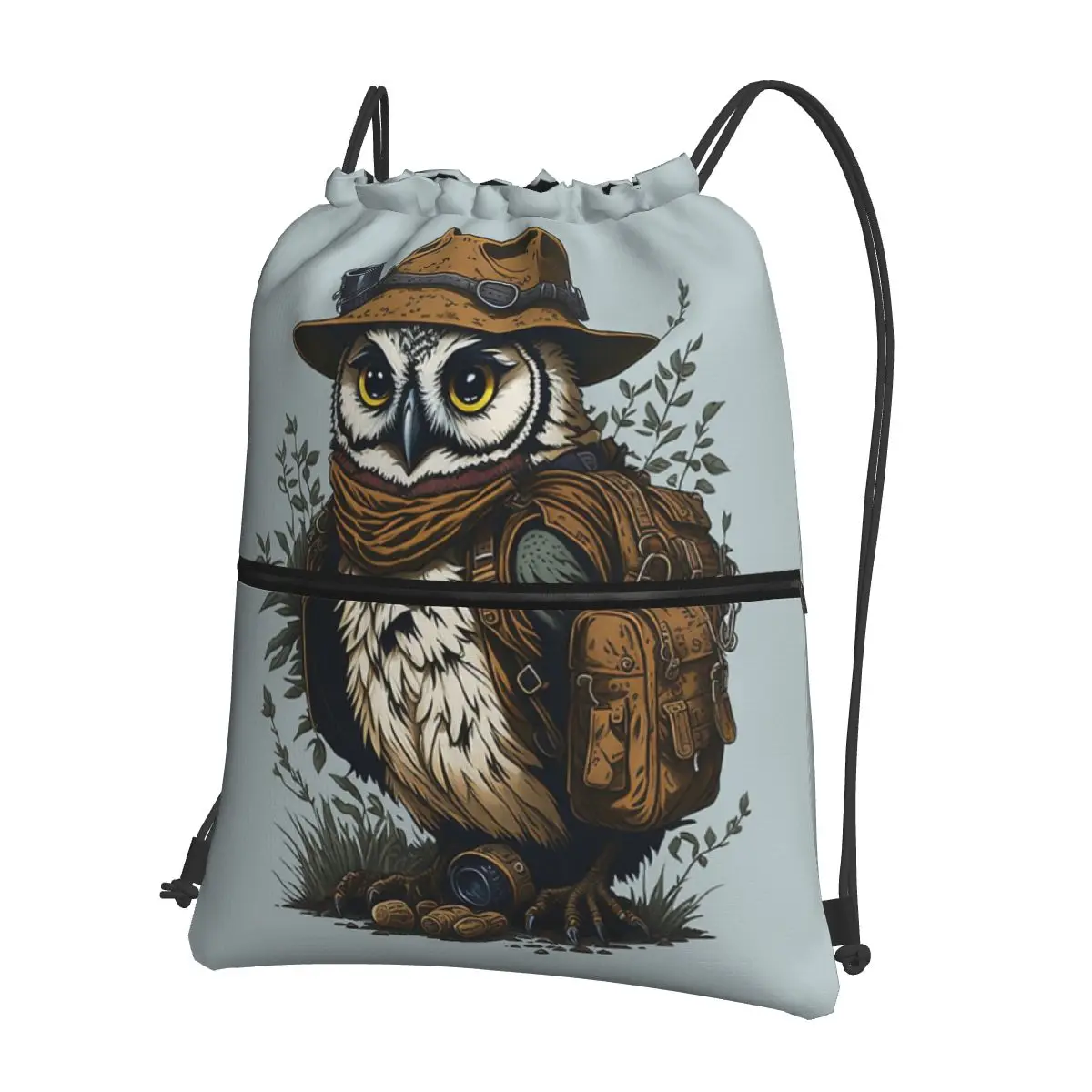

Owl Explorer Portable Backpacks Drawstring Bag Fashion Drawstring Bundle Pocket Storage Bags For School Students