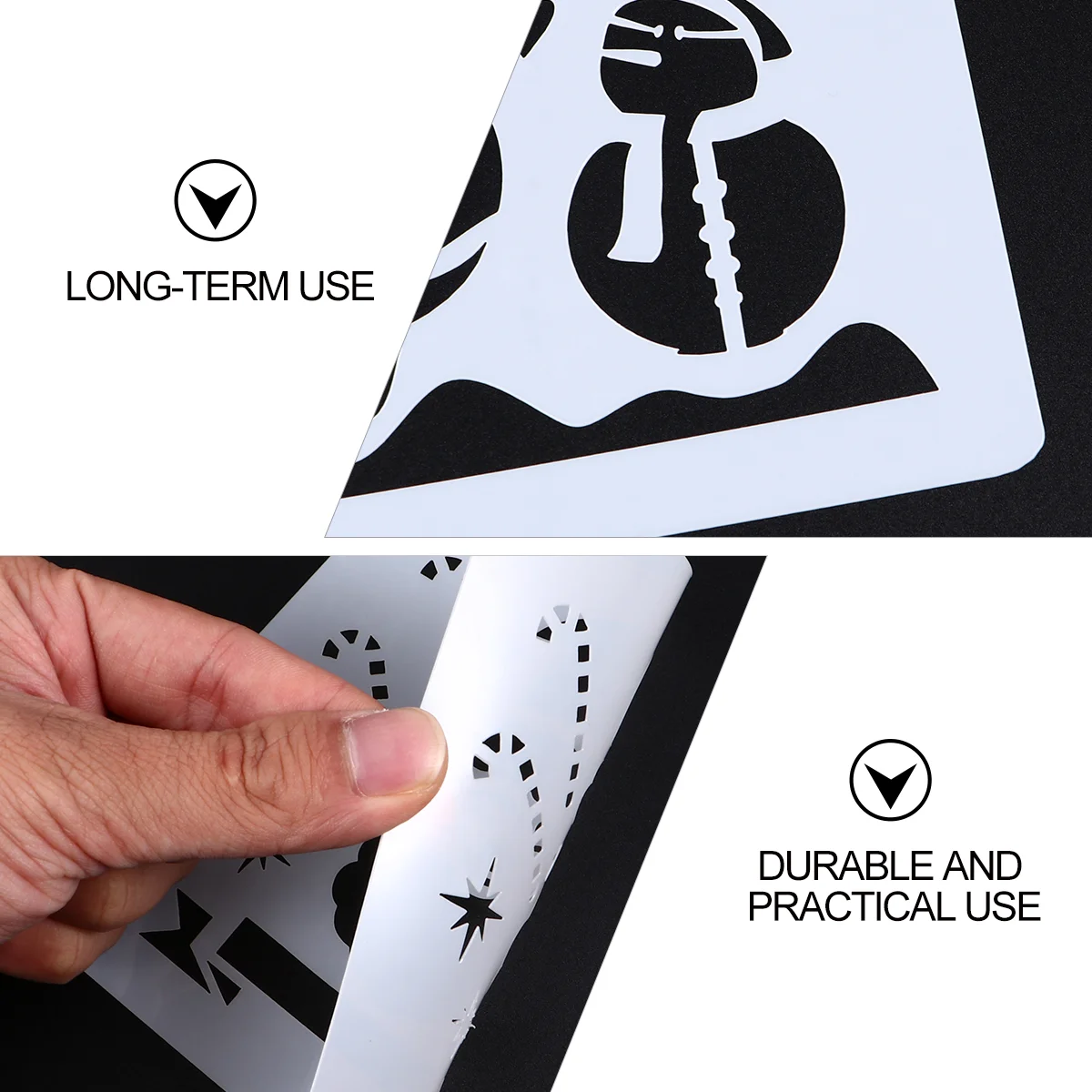 24 шт. трафаретные трафареты для рождественской живописи поделок пластиковая