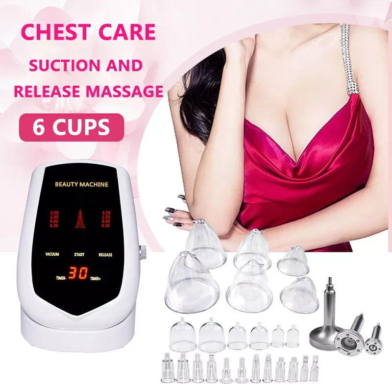 

2021 NEW Breast Enlargement Massager Vacuum Cupping Therapy Beauty Machine Lymphatic Drainage and Anti-Cellulite Buttock Lifting