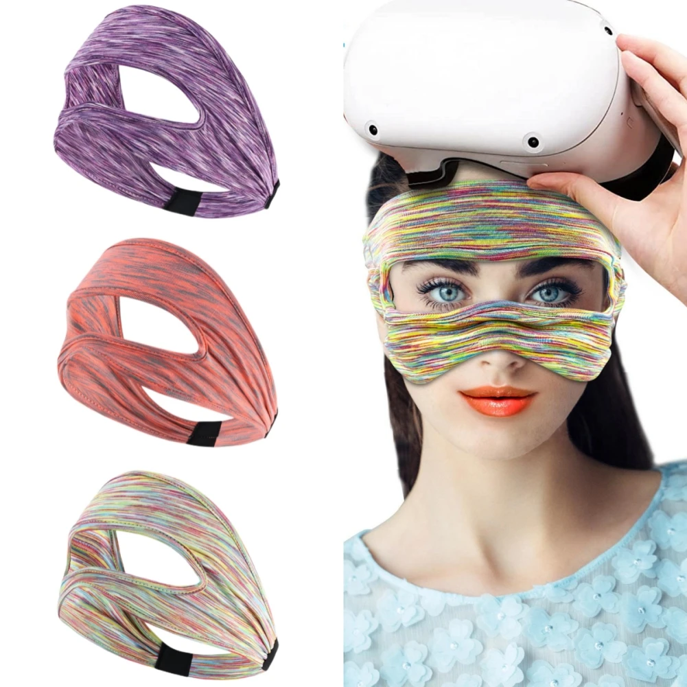 

1PC Polyester VR Eye Mask Cover Elastic Breathable Sweat Band VR Accessories Virtual Reality Headsets Universal