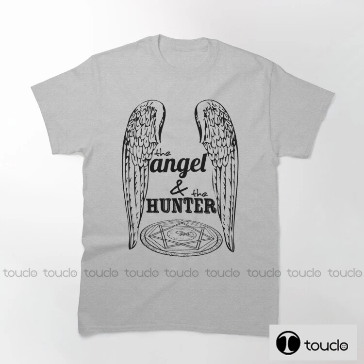 

New The Angel And The Hunter T-Shirts For Men T-Shirt Men Brand Geek Cotton T-Shirts Funny T-Shirt Rock T Shirt Woman Tshirts