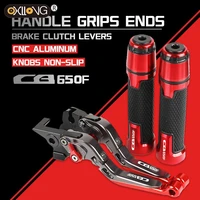 for honda cb650f 14 16 motorcycle cnc brake clutch levers handlebar knobs handle hand grip ends for honda cb650f 2014 2015 2016