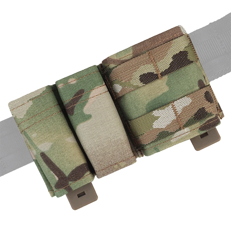 Tactical Airsoft 5.56 9mm 1+2 Side Triple Magazine Pouch Fast Draw MOLLE Mag Pouch Carrier Multicam Vest Molle Ammo Pouch Bags