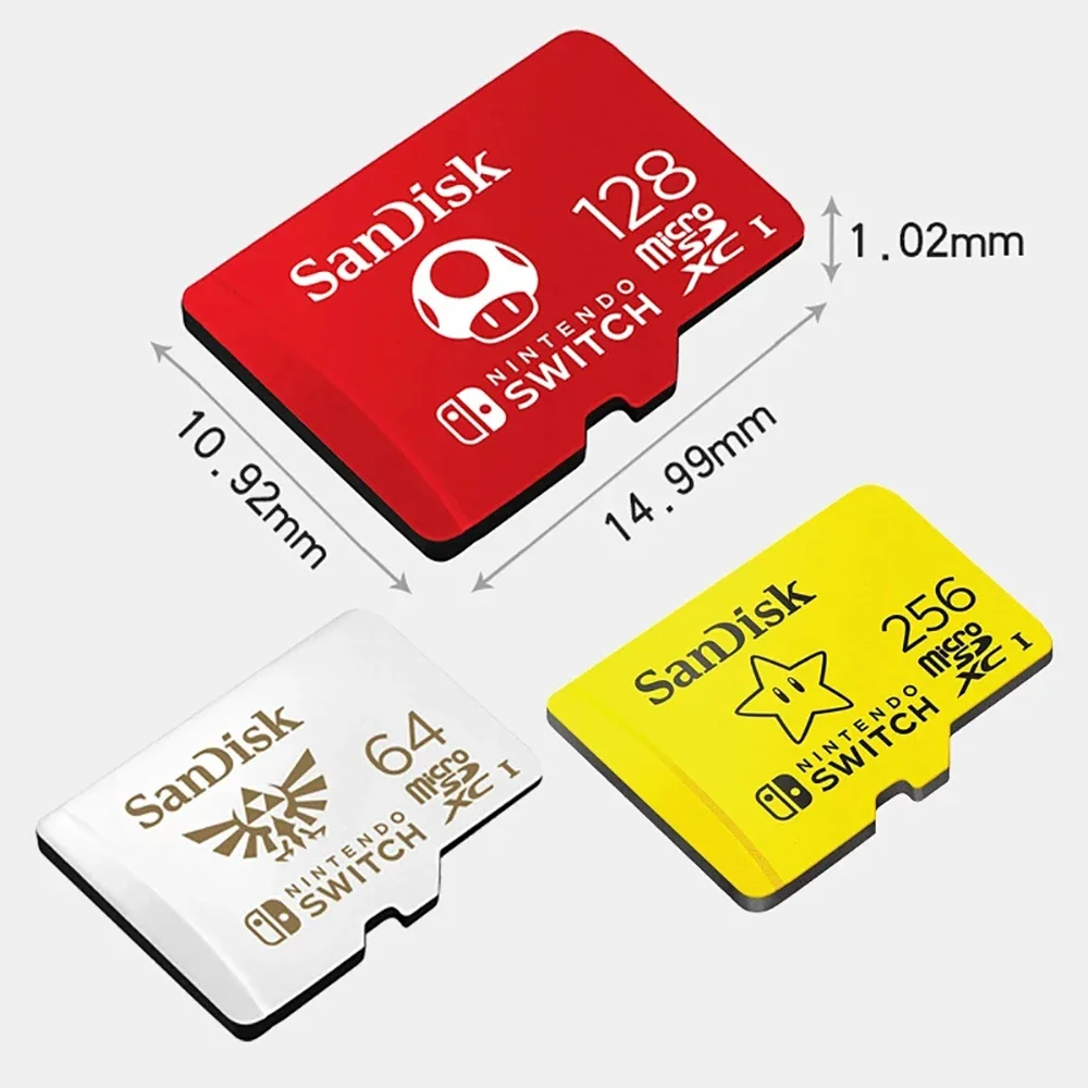 Карты памяти SanDisk для Nintendo Switch MicroSDXC U3 4K 1 ТБ 256 ГБ 128 |