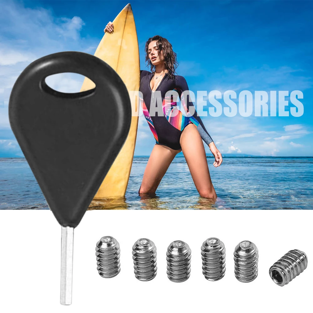 

6 Pcs/Pack Surfboard Fins Hex Key Longboard Surfing Board Fin Key Surfboard tail fin installation and removal Equipment