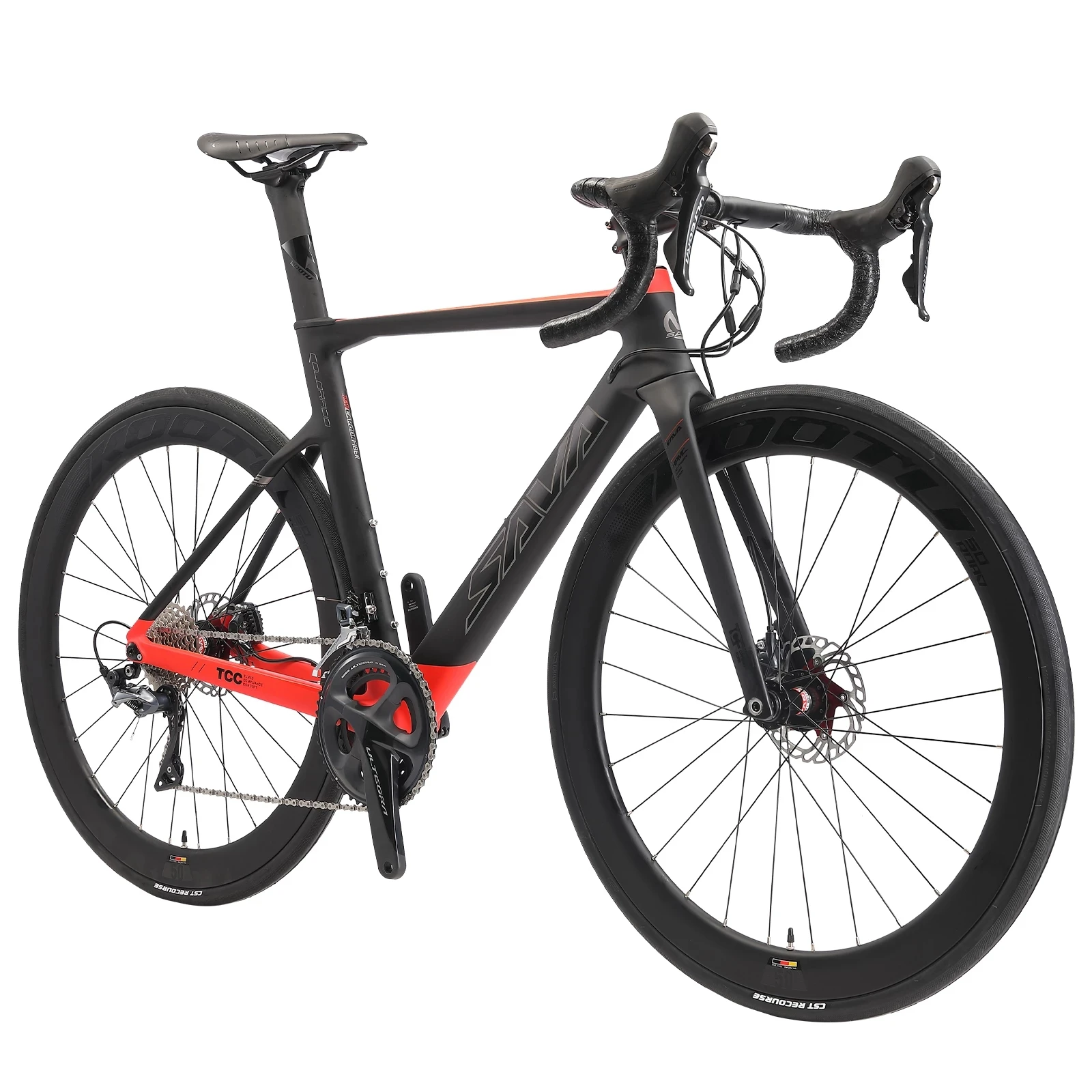 

Ships from US/ SAVA Carbon Fiber Road Bike 22 Speed with Hydraulic Disc Brakes Gravel Road Bike with SHIMAN0 ULTEGRA R8000
